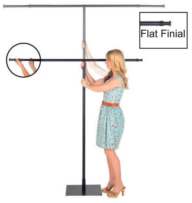 Telescoping T-pole Banner Stands