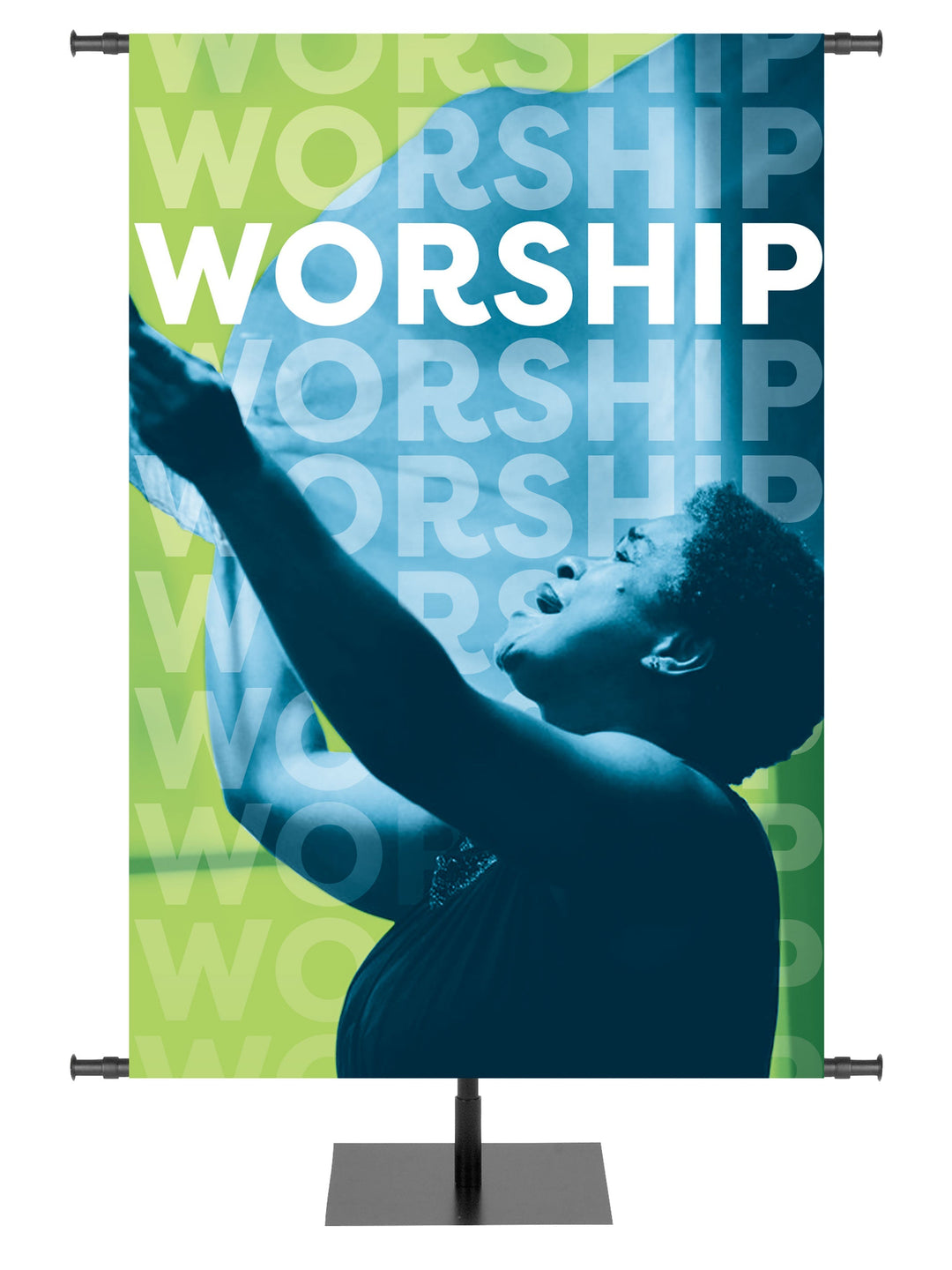 Custom Banner Community of Faith Reach Out And Worship