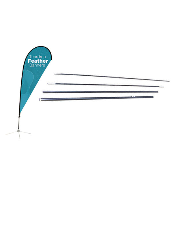 Teardrop Feather Banner Display Pole